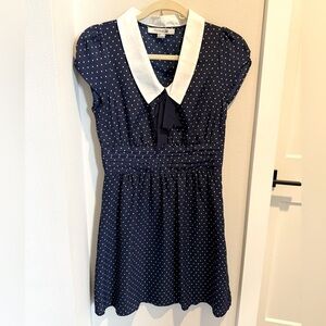 Size S sailor style cute blue dress